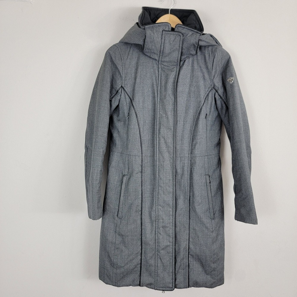 Post Card Sports D'Hiver Concours Winter Coat Womens Size 42 Gray Parka Full Zip